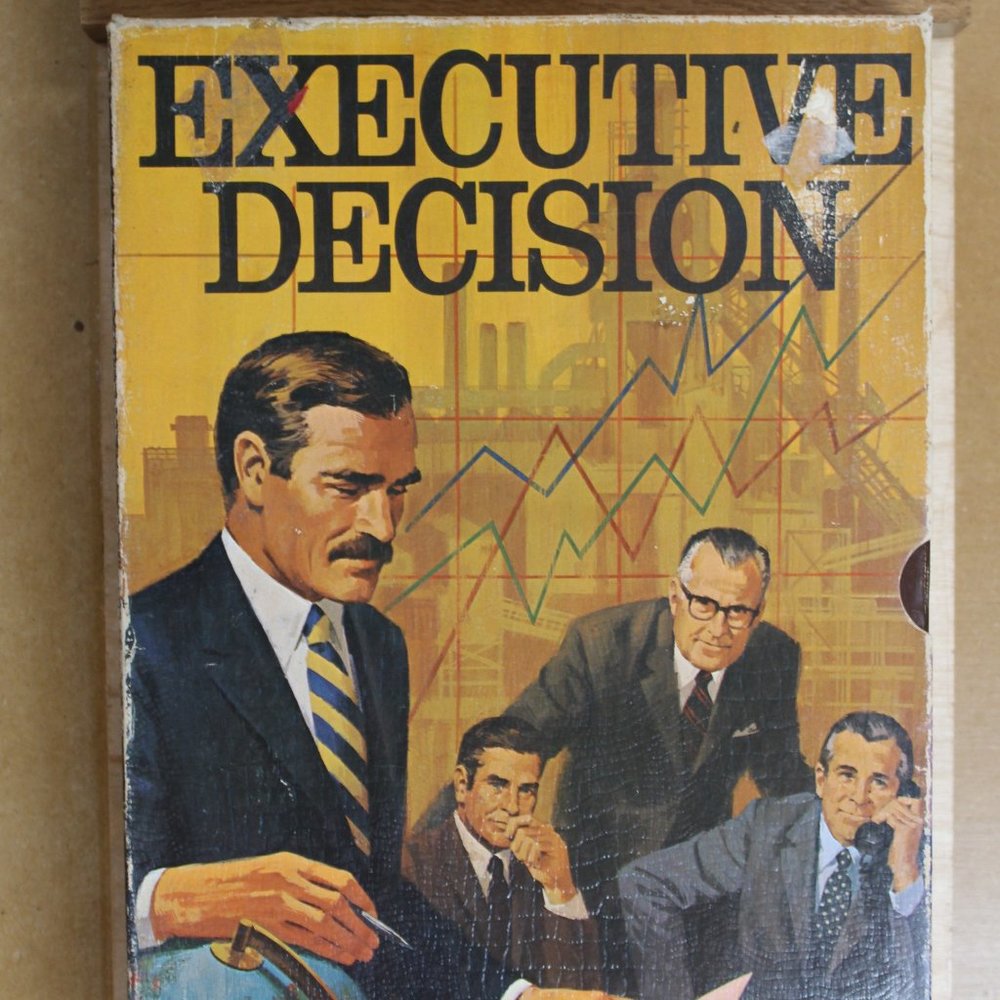 Vintage 1971 3M Executive Decision Bookshelf Board Game COMPLETE unused